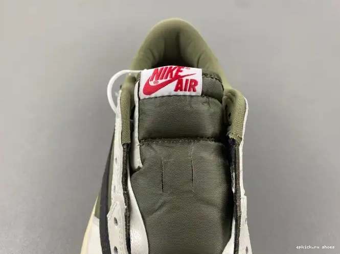 Rep X MEDIUM OLIVE TRAVIS AIR OG SCOTT JORDAN 1 DM7866-200 LOW 0525